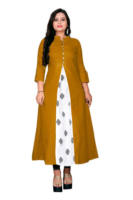Talavadi Flared/A-line Gown(Yellow)
