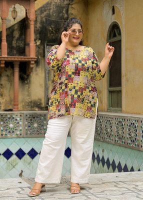 RopaDeModa Women Printed Straight Kurta(Multicolor)