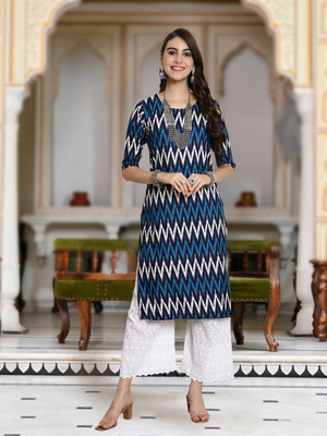 Moda Rapido Women Printed A-line Kurta(Multicolor)