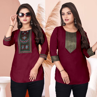 FSR Women Printed A-line Kurta(Multicolor)