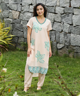 QISSA Women Printed Ethnic Dress Kurta(Multicolor)