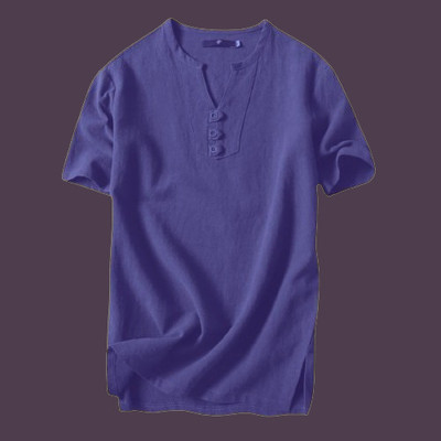 ZAKOD Men Solid Straight Kurta(Blue)