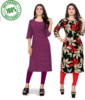 MIROSELLY CREATION Women Printed A-line Kurta(Multicolor)
