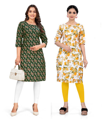 SUMITA SAREE Women Printed A-line Kurta(Multicolor)