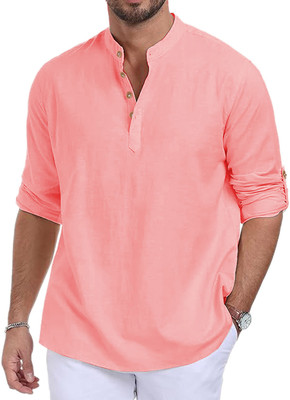 HouseOfCommon Men Solid Straight Kurta(Multicolor)
