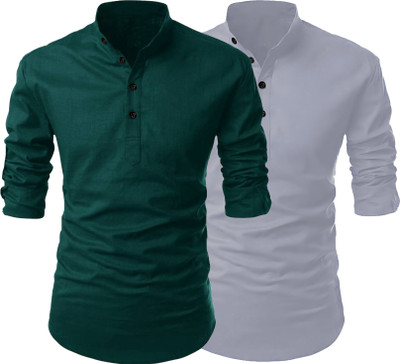 Fashion Marts Men Solid Straight Kurta(Multicolor)