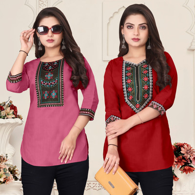 HELLY512 Women Embroidered A-line Kurta(Multicolor)