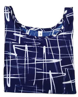 Alpha Fashion Women Printed Straight Kurta(Blue, White)