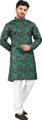 DHASU TRENDZ Men Printed Straight Kurta(Multicolor)
