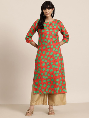 HERE&NOW Women Printed A-line Kurta(Multicolor)