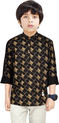 MADE IN THE SHADE Boys Printed Straight Kurta(Multicolor)