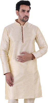 JEXI Men Self Design Ethnic Dress Kurta(Gold)