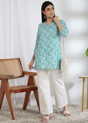 DSK STUDIO Casual Printed Women Multicolor Top