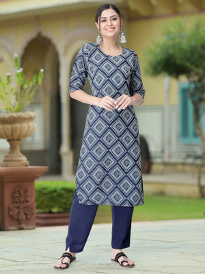 Moda Rapido Women Printed A-line Kurta(Multicolor)