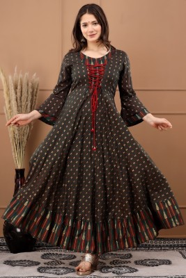 Manisha Design Anarkali Gown(Maroon)