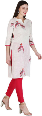 NeeloKurtis Women Printed Straight Kurta(Multicolor)