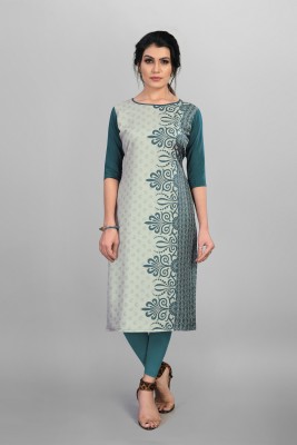 DSK STUDIO Women Printed Straight Kurta(Multicolor)