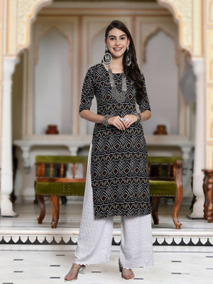 Moda Rapido Women Printed A-line Kurta(Multicolor)