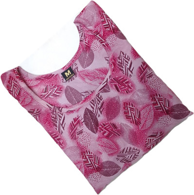 JAYA DESIGNER Women Printed A-line Kurta(Pink, Grey)