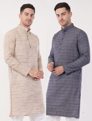 Sypher Boutique Men Self Design Straight Kurta(Multicolor)