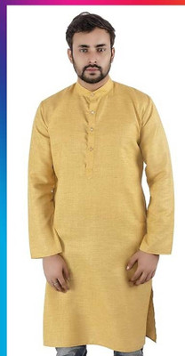 Errcs Men Solid A-line Kurta(Multicolor)