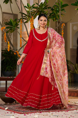 PrettyPlus by Desinoor.com Women Kurta Dupatta Set