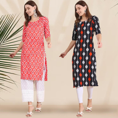 EthnicBasket Women Printed A-line Kurta(Multicolor)