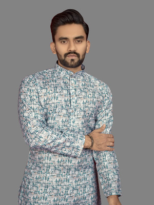 CELLUX Men Printed Straight Kurta(Multicolor)