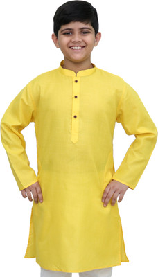 izaan Boys Solid Ethnic Dress Kurta(Multicolor)