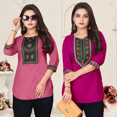 HELLY512 Women Solid A-line Kurta(Multicolor)