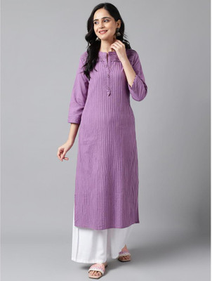 Neemiya Women Solid Straight Kurta(Multicolor)