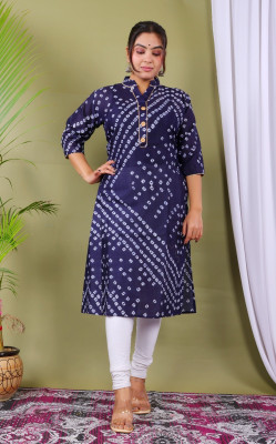 PARTH FASHIONS Women Self Design A-line Kurta(Blue)