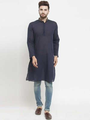 Moda Rapido Women Solid Straight Kurta(Blue)