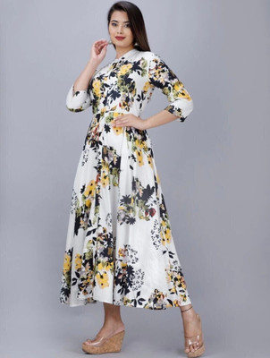 RACHNA FASHION Women Printed Anarkali Kurta(Multicolor)