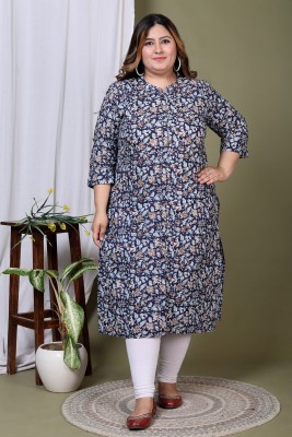 Pacify Women Floral Print A-line Kurta(Multicolor)