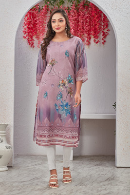 AADINATH TEX CREATIONS Women Printed A-line Kurta(Multicolor)