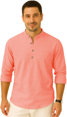 Yugnik Men Self Design Straight Kurta(Multicolor)