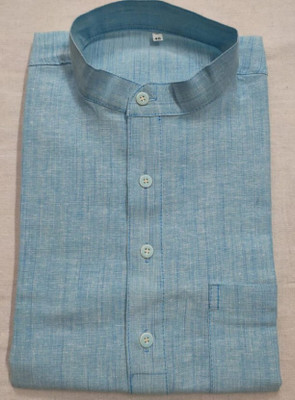 Pallavi Fasion Men Solid Straight Kurta(Blue)