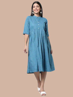 Db Fashion Cx Women Maxi Multicolor Ankle Length Dress