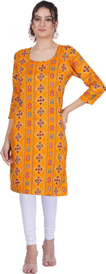 Good Straders Women Printed A-line Kurta(Multicolor)