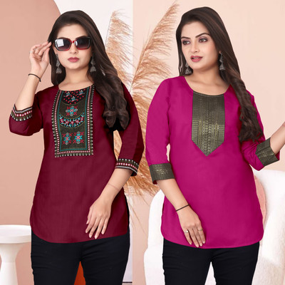 FSR Women Printed A-line Kurta(Multicolor)