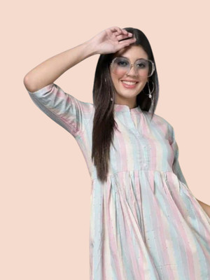 Kfashionbfc Women Maxi Multicolor Full Length Dress