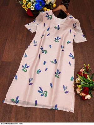 Styleva Women Printed A-line Kurta(White)