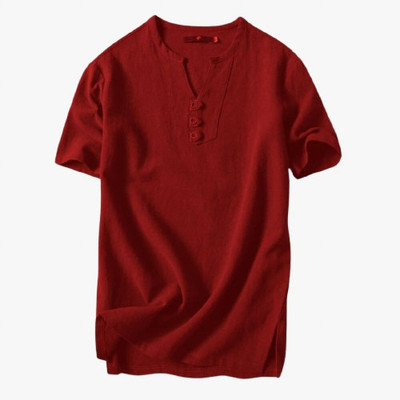 SuperTrend Men Embroidered Straight Kurta(Maroon)
