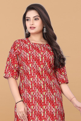 ANITA LYCRA Women Printed A-line Kurta(Multicolor)