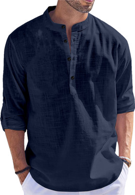Kavyangle Creation Men Self Design Straight Kurta(Light Blue)