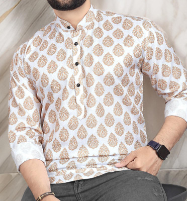 Varidashi Men Printed A-line Kurta(Multicolor)