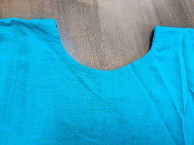 Vpm eco group Women Embroidered, Embellished, Solid Straight Kurta(Green)