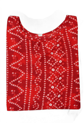 Jayshree Fab Women Printed Straight Kurta(Red, White)
