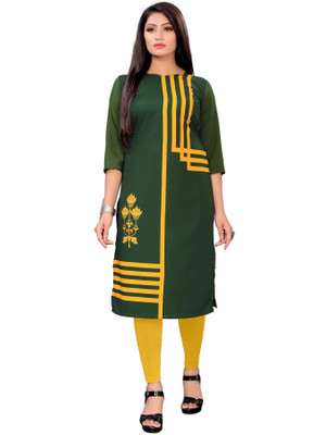 HouseOfCommon Women Printed A-line Kurta(Multicolor)
